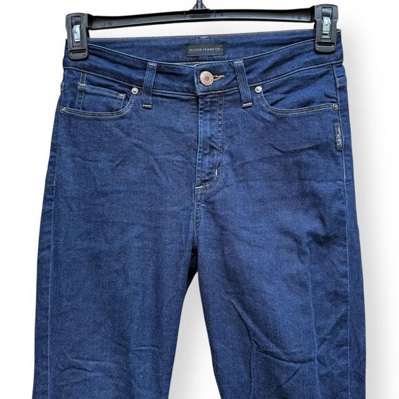 Silver Jeans Mazy Skinny Jeans Dark Wash 27 x 29 - Picture 4 of 11